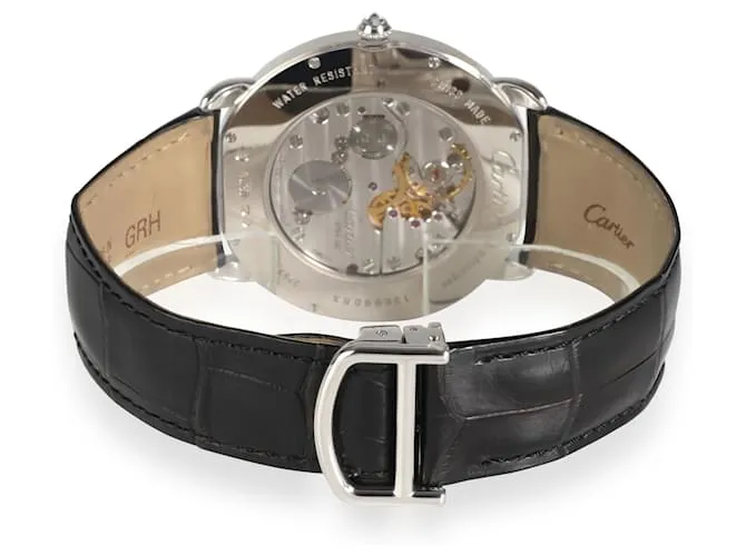 Cartier Ronda Louis Cartier WR007004 reloj unisex en 18oro blanco kt Plata Metálico 